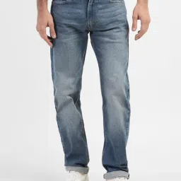 Levi's 513 Light Blue Cotton Slim Fit Jeans-picture-38