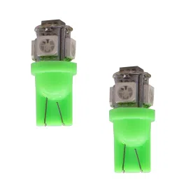 AllExtreme LED T10 194 168 2825 W5W 5050 5 SMD Bulb For Car-Interior Clearance Wedge Dome Trunk Dashboard Bulb License Plate Light Lamp DC 12V (2 PCs, Green)-picture-16
