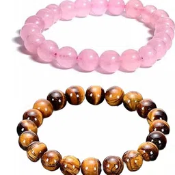 Vanira Set Of 2 Artificial Beaded Elasticated Bracelets-image-75