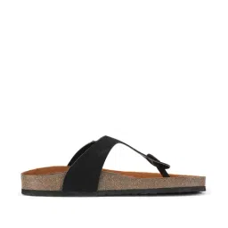 Mozafia Women's Black T-Strap Sandals image 2