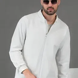 CLASSY VOUGE Men Lightweight Bomber Jacket image 3