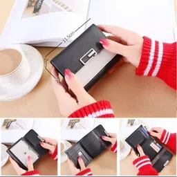 arura (label) Mini Women's Wallets Short Wallet for Women and Girls Mini Coin Purse Ladies Small Wallet Female Leather Card Holder (Multi Color) image 2