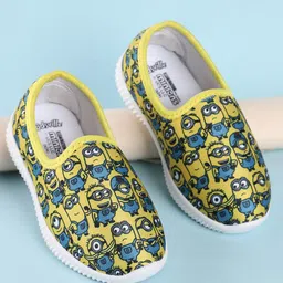 Kidsville Minions Featuring Character Printed Slip On Shoes - Yellow-picture-22