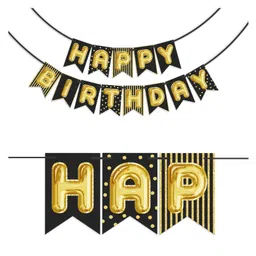 Wobbox Happy Birthday Props Birthday Banner & Sash Happy Birthday Decoration Items Multicolor -Pack Of 29 image 2