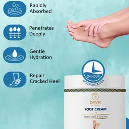 7daysnatural 7 DAYS Set Of 4 Foot Cream For Dry & Cracked Feet - 100 gm Each image 4