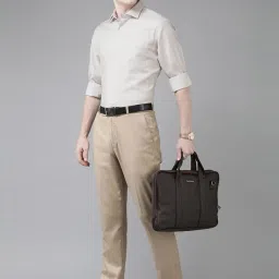 Van Heusen Beige Cotton Regular Fit Printed Shirt image 4