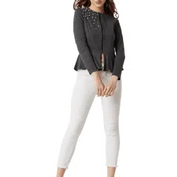 Miss Chase Grey Embellished Jacket image 4