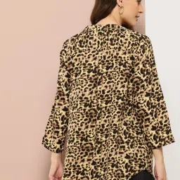 Qurvii Black Printed Top image 2