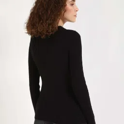 Tommy Hilfiger Dark Sable Cotton Slim Fit Sweater image 2