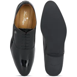 Louis Philippe Men's Black Oxford Shoes image 3