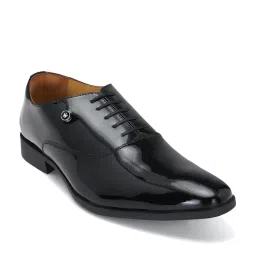 Louis Philippe Men's Black Oxford Shoes image 2