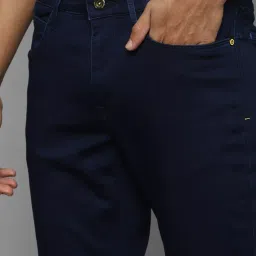 Allen Solly Navy Skinny Fit Lightly Washed Jeans image 4