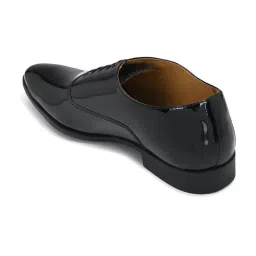 Louis Philippe Men's Black Oxford Shoes image 5