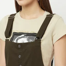 Crimsoune Club Olive Dungaree image 5