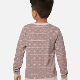HELLCAT Beige Printed Full Sleeves T-Shirt image 2