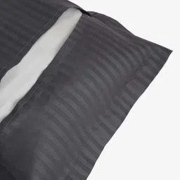 HOSTA HOMES Grey Satin Cotton 280 TC  Pillow Covers - Set of 2 image 5