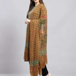 Monte Carlo Women's Multi Color Winter Self Design Shawl image 2