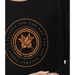 HELLCAT Black Printed Full Sleeves T-Shirt image 5