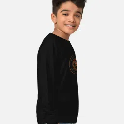 HELLCAT Black Printed Full Sleeves T-Shirt image 3