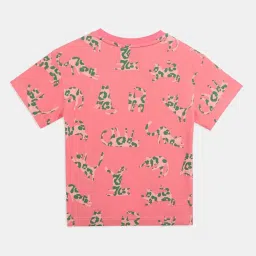 Puma Unisex Peach Frost Cotton Printed T-shirts image 2