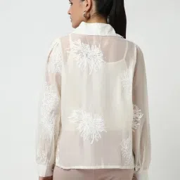 showoffff Showoff Cream Regular Fit Shirts image 2
