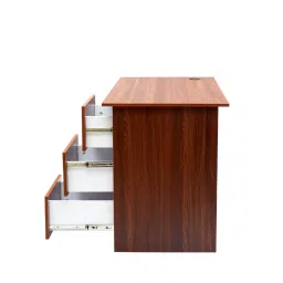 Green Soul Nexus Engineered Wood Study Table in Walnut image 4