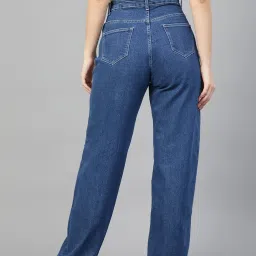 Kotty Blue Cotton Lycra Solid Jeans image 2