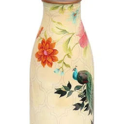 India Circus by Krsnaa Mehta Yellow Copper River Bank Silvassa Water Bottle (0.95 L) image 4