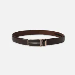 Peter England Brown Textured Leather Casual Belt-image-21