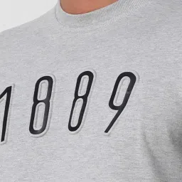 Peter England Jeans Grey Slim Fit Printed Sweatshirt image 4