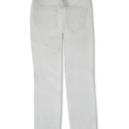 Gini & Jony Boys White Solid Jeans image 2