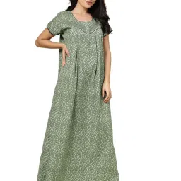 Sweet Dreams Green Printed Nighty image 4