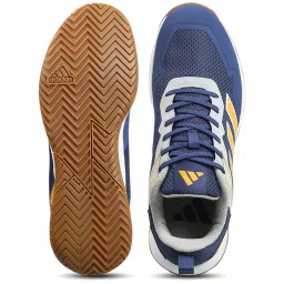 Adidas Men's BASELINER V2 Blue Indoor Court Shoes image 4