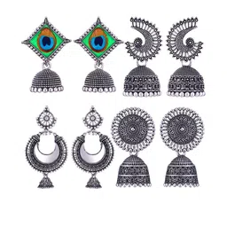 Sangria Silver-Plated Alloy Earrings-picture-28