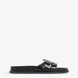 LUNA BLU by Westside Black Criss-Cross Detailed Slides image 2