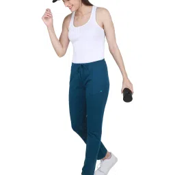 Monte Carlo Blue Regular Fit Mid Rise Trackpants image 4