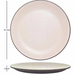 Servewell Cons. Green Black Melamine 32 cm 2 Tone Buffet Dinner Plates - Set of 6 image 4