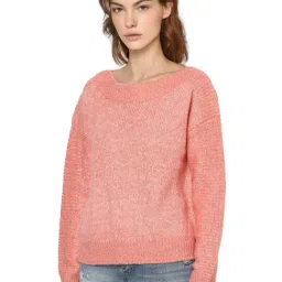 Only Peach Full Sleeves Pullover-picture-36