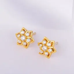 GIVA 92.5 Sterling Silver Floral Beauty Stud for Women-picture-34