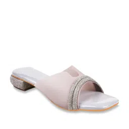 The White Pole Women's Grey Casual Sandals image 2