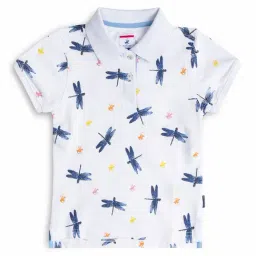 Beverly Hills Polo Club Kids White Printed Polo T-Shirt-image-41