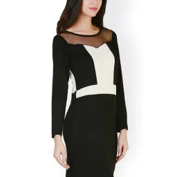Belle Fille Black & White Regular Fit Dress-image-60