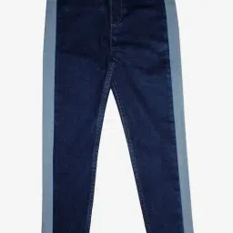 Kiddopanti Kids Blue & Grey Solid Jeggings-picture-12