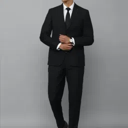 Louis Philippe Black Slim Fit Two Piece Suit-picture-18