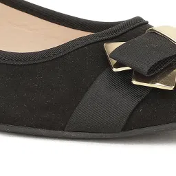 Bata Women's Black Flat Ballets image 4