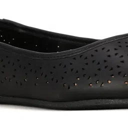 Bata Women's Black Flat Ballets image 4