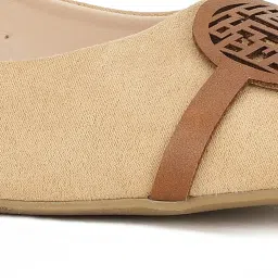 Bata Women's Beige Flat Ballets image 4