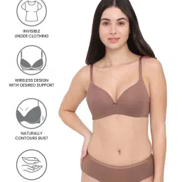 Wacoal Brown Plain T-Shirt Bra image 2