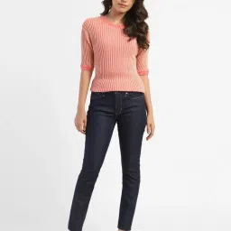 Levi's 711 Blue Skinny Fit Mid Rise Jeans image 4