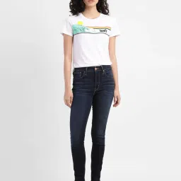 Levi's 721 Blue Skinny Fit High Rise Jeans image 4